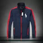 ralph lauren veste en zipper fashionable blue side red